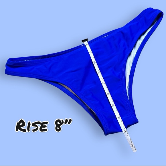 EUC Zaful Structured Triangle Style Bikini Set in Royal Blue. Size Medium/6 ๐ - Picture 11 of 15